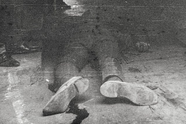 Jedna z obětí okupace na rohu Italské a Stalinovy ulice